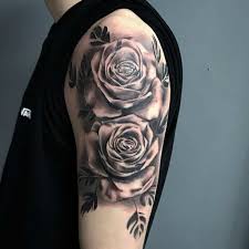 Cross and rose tattoo design. Top 81 Best Black And Gray Rose Tattoo Ideas 2021 Inspiration Guide