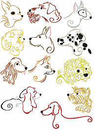 Stylish Dogs Ii Commercial Embroidery Machine Machine Embroidery Designs Embroidery Monogram