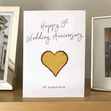 Here we are again with our traditional anniversary post. 5th Wedding Anniversary Card Designed By Joe