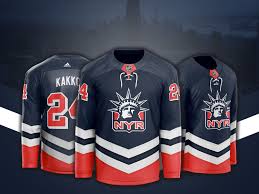 Henrik lundqvist new york rangers 2014 stanley cup reebok premier away jersey. New York Rangers Liberty Jersey Redesign By Bob Kawa On Dribbble