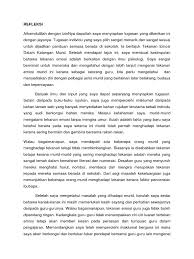 Please fill this form, we will try to respond as soon as possible. Contoh Refleksi Tugasan