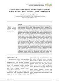 Berdasarkan data dari worldometers, sampai. Pdf Register Bisnis Properti Dalam Majalah Properti Indonesia Sebagai Alternatif Bahan Ajar Yang Inovatif Teks Eksposisi