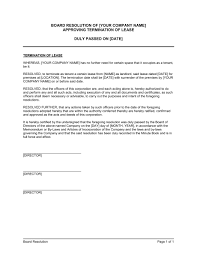 Board Resolution To Terminate Lease Template Sample Form Biztree Sampleresume Forleasesigntemplate Letter Template Word Letter Templates Sample Resume