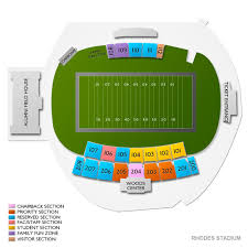 Rhodes Stadium 2019 Seating Chart