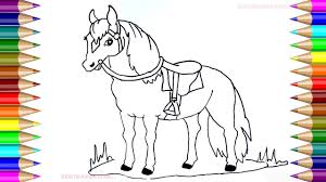 683 free images of race horse. Kids Drawing Book Simple White Horse Drawing For Kids Hd New 2019 Youtube