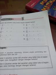 Contoh soal ini disesuaikan dengan kompetensi dasar kurikulum 2013. Matematika Soal Pecahan Senilai Kelas 4 Sd