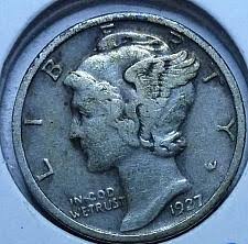 1927 Mercury Silver Dime Coin Value Prices Photos Info