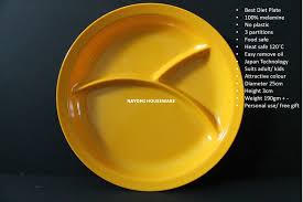 Ini adalah diet terbaik yang kkm juga sarankan. 1 Piece Diet Plate 3 Portion Divided Compartment Weight Loss Plate I Pinggan Diet Suku Suku Separuh Ship In 6 Hours Yellow Lazada