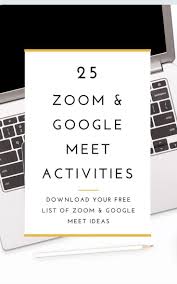 Google Meet Activities For Second Third Fourth Fifth Grade In 2020 Google Classroom Activities Student Activities Middle School Activities