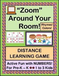 Have Fun With This Active Distance Learning Game Fun With Numbers And Colors For Pre K K Play Zoom Around Your Ro Distance Learning Learning Numbers Pre K