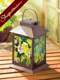 54 $142.99 $142.99 free shipping Solar Powered Stained Glass Garden Outdoor Lantern