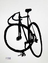 Bike Wall Painting Black And White Classic Track Bike Fixie Brush Ink Drawing Bicycle Art Print Bicycle Art Print Bike Wall Ar Bicycle Art Print Bicycle Painting Bicycle Art