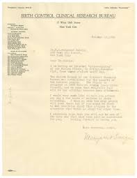 Letter From The Birth Control Clinical Research Bureau To W E B Du Bois November 11 1930