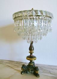 Empire Kristall Tischleuchter Alte Tischlampe Antik Kronleuchter Luster Leuchter Kronleuchter Antik Kronleuchter Lampe