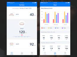 Body size measurement tracker is a simple app with intuitive interface, excellent visualization and detailed charts of your body progress, that will be a good additional motivation towards your goals and help you to be physically fit. Pin On Mobile Ui Examples