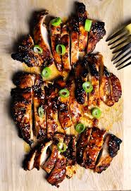 Let the thighs marinate for 30 minutes (or up to 2 hours). 5 Ingredients Grilled Chicken With Tomato Soy Sesame Seeds Fuss Free Cooking