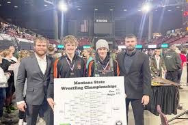 Tyler Schoen a 2 Time State Champion, Blackcrow 4th, Snider 5th, Johnson  6th