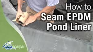 Maybe you would like to learn more about one of these? Aquascape S Seaming Epdm Pond Liner How To Youtube