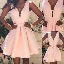 Pink V Neck Cute Simple Cheap Short Homecoming Dresses Under 100 Cm390 Homecoming Dresses Short Homecoming Dresses Short Cheap Homecoming Dresses Under 100
