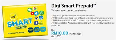 Digi telecommunications sdn bhd (digi) today announced a new prepaid plan targeted to smartphone users. Digi Smart Prepaid Plan Comes With Free Basic Internet At 64kbps