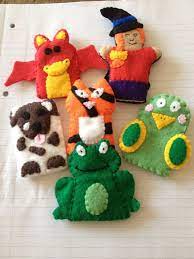 Room On The Broom Finger Puppet Set Story Inspired Toys Etsy Room On The Broom Finger Puppets Puppets