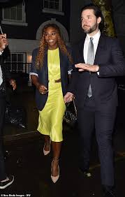 In fact, ohanian — who might now be better known as tennis star serena williams' husband — was once referred to as the mayor of the internet. alexis ohanian showing up to the match between serena & maria sharapova in a d.a.r.e t shirt is the type of solidarity in pettiness i need from my. Serena Williams Glows In Yellow Outfit As She And Husband Alexis Ohanian Attend Pre Met Gala Party Daily Mail Online