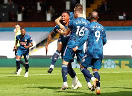 Although he was barely stretched by an insipid fulham attack, this was an encouraging debut from new signing gabriel. Picture Special Fulham 0 3 Arsenal 7m Sport