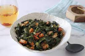Southern Style Turnip Greens With Salt Pork Recipe Turnip Greens Greens Recipe Turnip Recipes