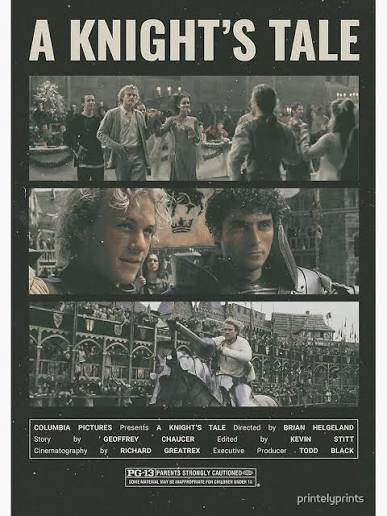 A Knight's Tale Poster" Poster for Sale by printelyprints | Redbubble