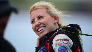 NHRA Funny Car driver Courtney Force