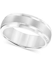 Triton Men S Cobalt Ring 8mm Wedding Band Reviews Rings Jewelry Watches Macy S In 2020 Silver Wedding Rings Men 8mm Wedding Band Mens Silver Wedding Bands
