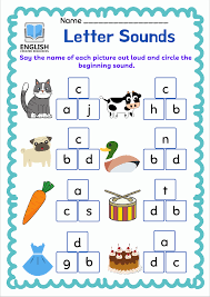 The kids need to color them by finding the letters. Letter Sounds Worksheets