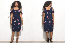 Plus Fashion Find Beyond By Ashley Graham Floral Cold Shoulder Dress At Dressbarn Plus Model Magazine Curvy Petite Fashion Petite Fashion Dresses