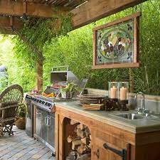 schone wohnideen luxuskuche im innenhof kochen im freien hinterhof kuche outdoor grill kuche