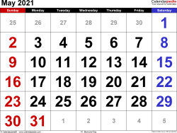 Are you also one of those who struggle to manage multiple tasks at one time? May 2021 Calendar Templates For Word Excel And Pdf