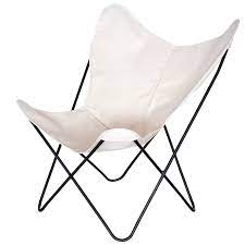 Transform your patio into an outdoor comfort zone with this canvas patio sling chair. Steele Butterfly Sling Chair Natural Steele Canvas Basket Corp