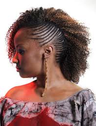 One Side Cornrows Braided Hairstyle Thirstyroots Com Black Hairstyles Natural Hair Styles Edgy Natural Hair Cornrow Hairstyles