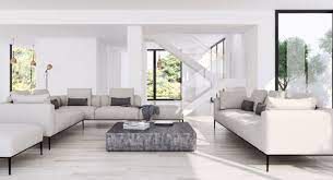 A single oversize mirror is the only wall decor needed. Minimalist Living Clear And Streamlined