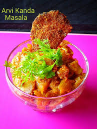 Veg Indian Cooking Arbi Kanda Masala Curry Recipes Indian Cooking Indian Cooking