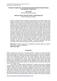 Check spelling or type a new query. Pdf Perbaikan Tingkah Laku Bermasalah Kanak Kanak Sekolah Rendah Melalui Terapi Kognitif Tingkah Laku