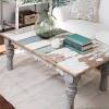 Blue table blue entryway table console table. 1