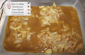 Oven Baked Smothered Cube Steak Recipe Cube Steak Cube Steak Recipes Cube Steak And Gravy