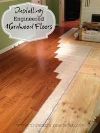 Installing Engineered Hardwood Flooring Organizingmadefun Com Bruce E5101 Gunstock Purchased Engineered Hardwood Flooring Hardwood Floors Diy Flooring
