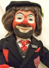 Porcelain Homer Hobo Magician Clown Doll 15" Numbered