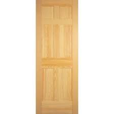 Builders Choice 30 In X 80 In 6 Panel Solid Core Unfinished Clear Pine Single Prehung Interior Door Hdcp6626r The Home Depot Doors Interior Prehung Interior Doors Pine Interior Doors
