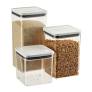 Plastic Square Nut Storage Jars from www.containerstore.com