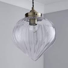 Rio Voyager 1 Light Pendant Ribbed Glass Ceiling Fitting In 2020 Glass Ceiling Glass Celing Lights Light Fittings