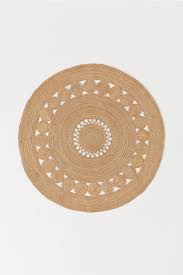 Runder Juteteppich Natur Home All H M De 2 Jute Teppich Teppich Fussmatte