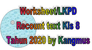 Check spelling or type a new query. Worksheet Teks Recount Kelas 8 Tahun 2020 Bahasa Inggris Smp Mts