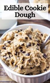 Edible Cookie Dough Made Without Eggs 100 Safe To Eat Recipe In 2020 Edible Cookie Dough Edible Cookie Dough Recipe Simple Cookie Dough Recipe
